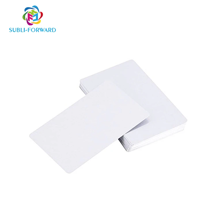Sublimation Blanks  Glossy Metal Business Name Cards for DIY printing in Double sides 100pcs per box