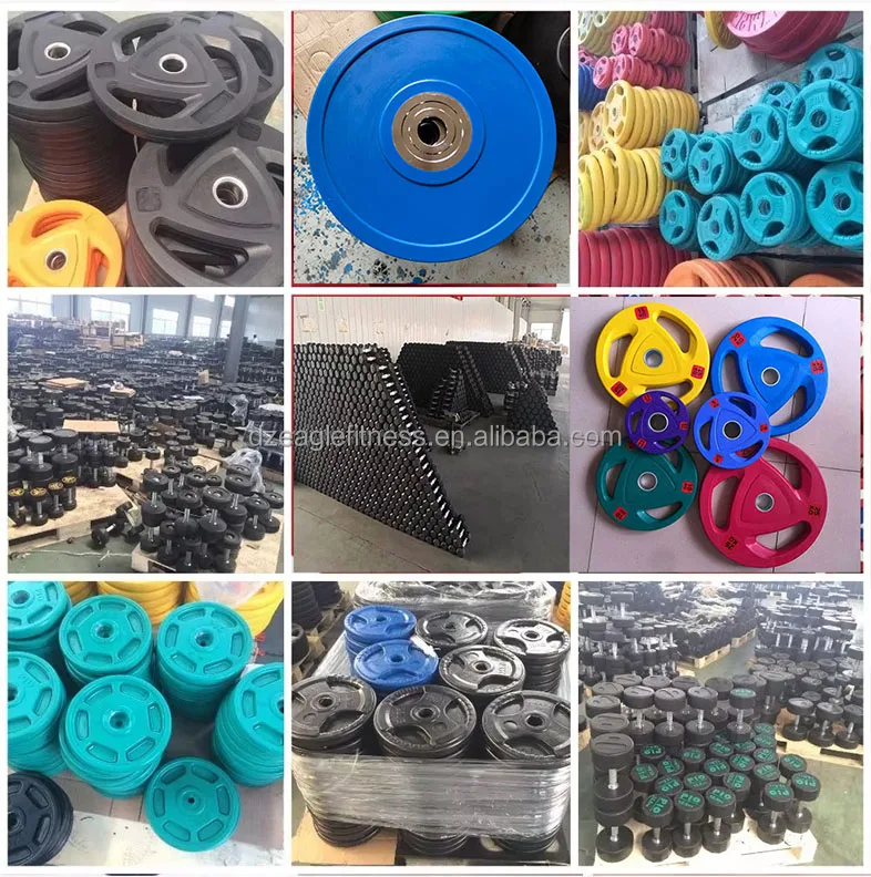 High quality new design fitness body building training gym workout product rubber barbell