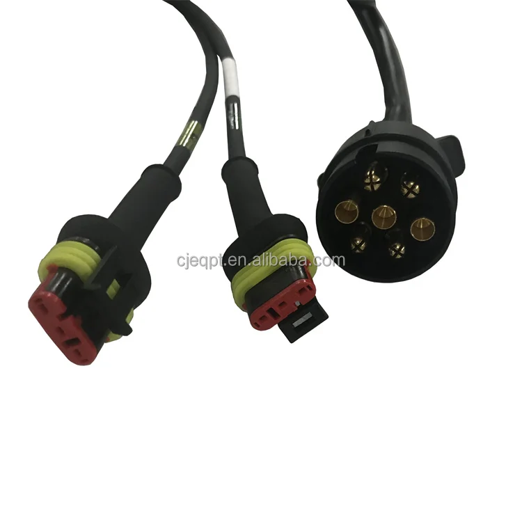 agricultural TE connector wire harness Planter wiring harness tiller connection cable assembly reaper machine control cable loom