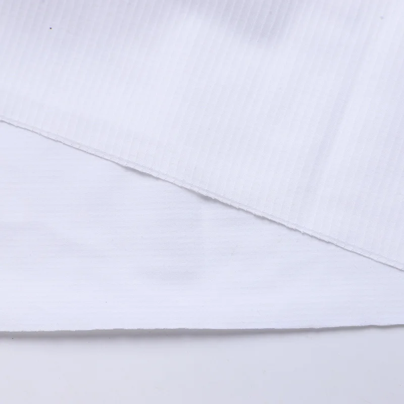 78% nylon 22% spandex rib knit fabricSuper stretch BreathableWrinkle Resistant  shirt fabric