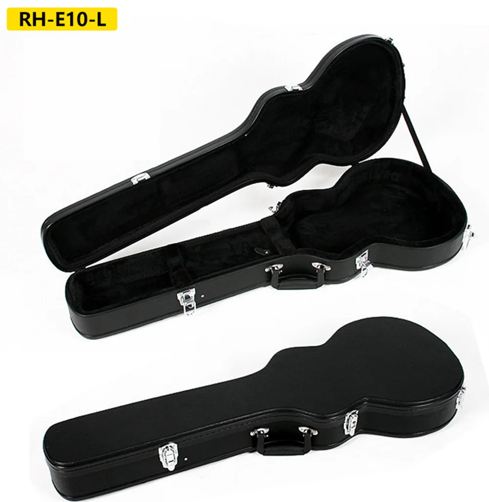 China High Grade Musical Instruments Electric Hard Case LP Style Leather Guitar Hard Shell For Sale