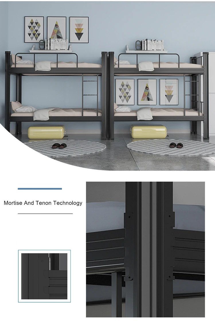 Double deck bed for sale bed iron bunk steel frame beds lit superpos en metal travailleur lit adulte superpos