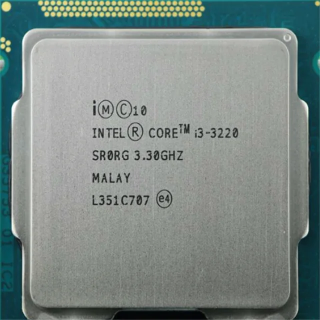 for Intel core desktop cpu processor i3  3220  socket