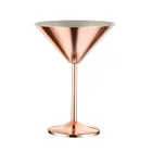 300ML stainless steel 304 copper cup rose gold goblet cocktail martini glass