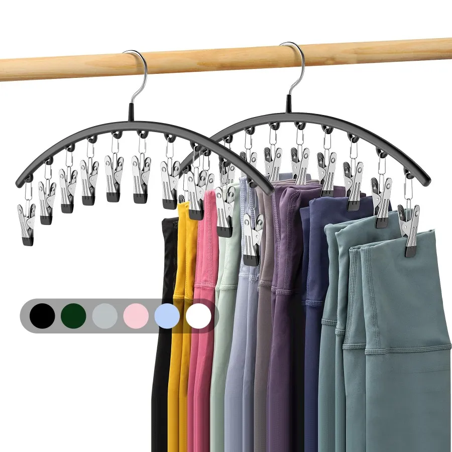 Legging Organizer for Closet Space Saving Hanging Closet Organizer Metal Yoga Pants Hangers