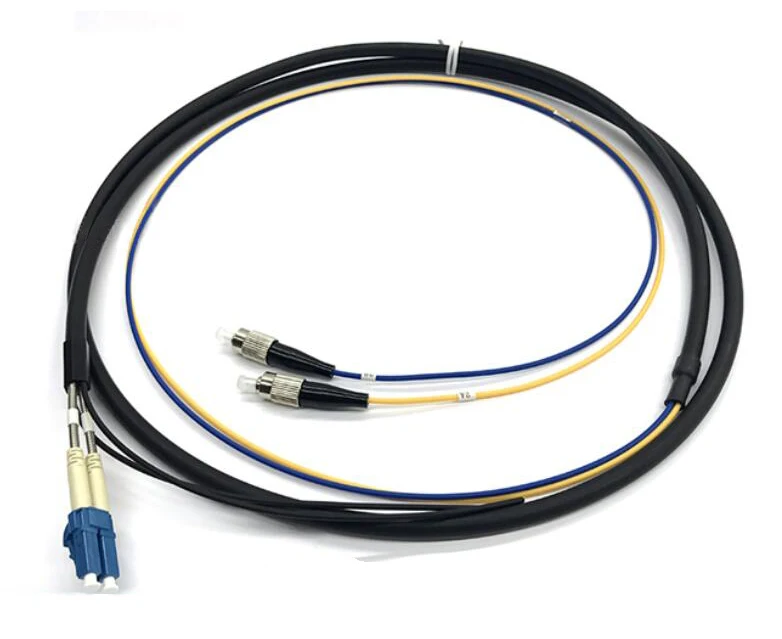 
OEM Length Assembled DLC PC GYFJH 2A1a LSZH 7mm 2 Cores Fiber Optic Patch Cord 