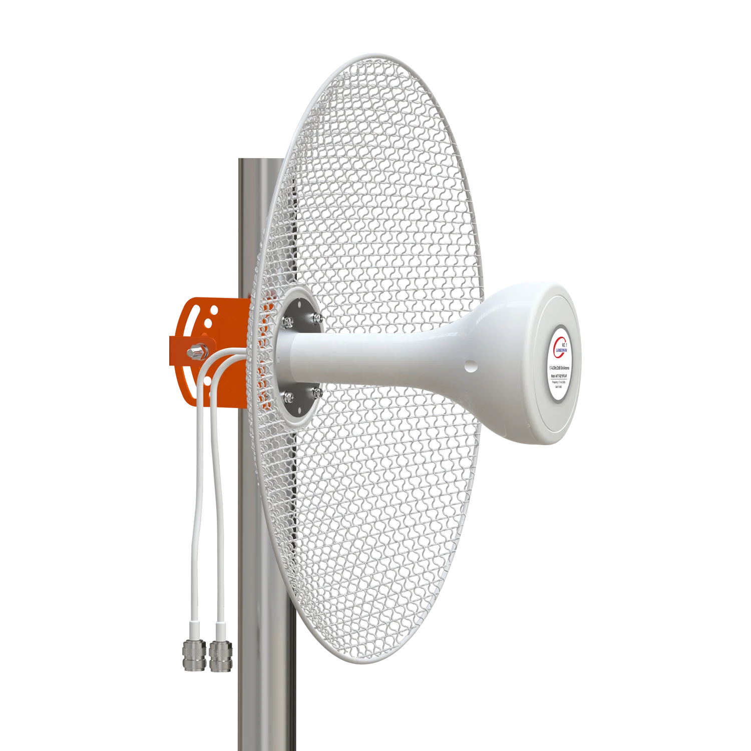 1710-4200 MHz 19 dBi Gain Mesh Parabolic 2x2 MIMO Dish Antenna