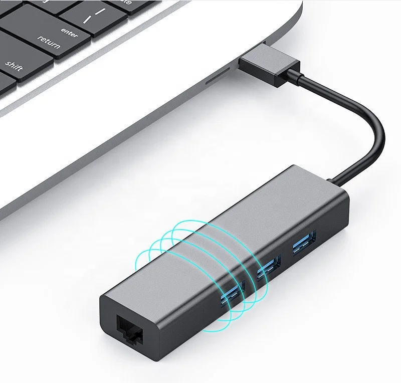 USB 3 0 RJ45 Gigabit Ethernet Сетевая карта с HUB для настольных ПК ноутбуков и т.