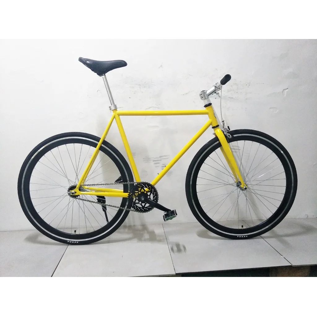700C white Fixed gear bicycle steel bike 700C fixed gear bike