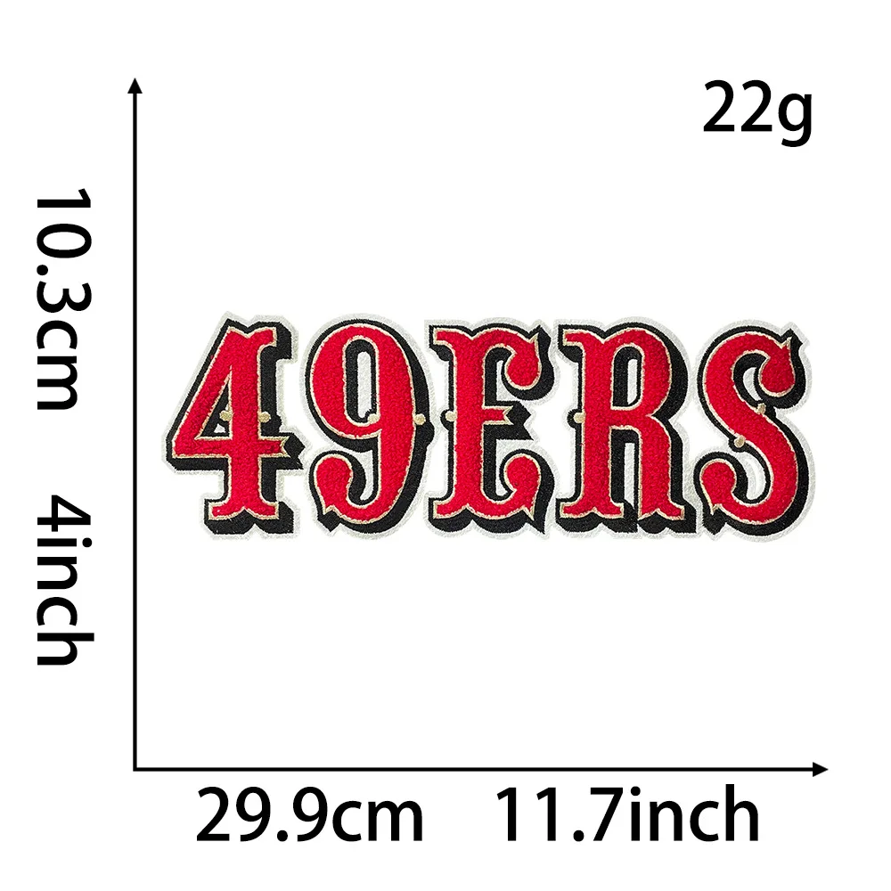 Новый дизайн вышивка блестки Сан-Франциско 49ers Детройт львы нашивки с блестками железо для одежды