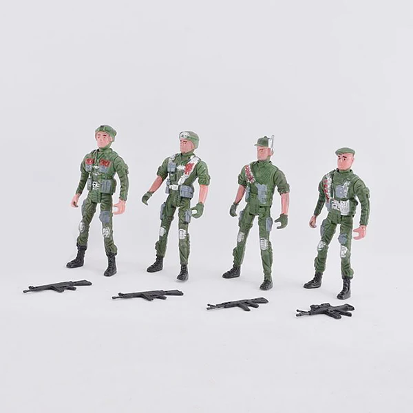 4pcs novelty toys plastic toys military man model soldier figures