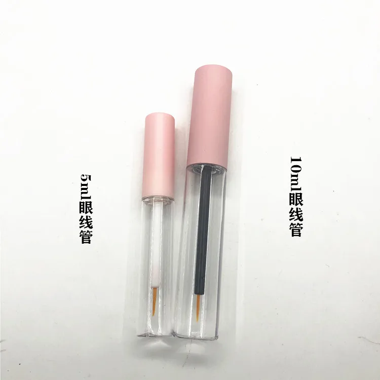 Printed pink eyelash growth liquid empty tube 1.5ML glue bottle starting from 50 pieces Lip gloss tube lip glaze sub bottle 10ML