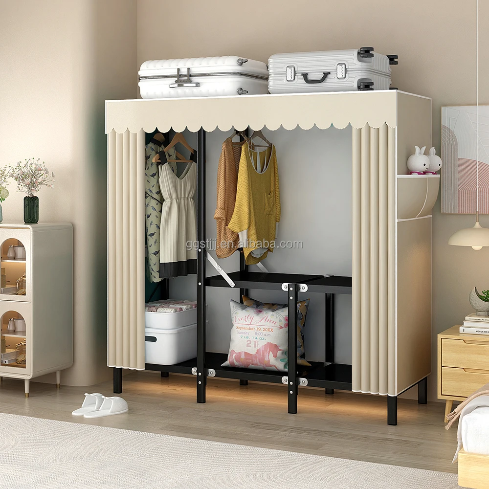 Luxury home closet simple wardrobe bedroom storage 3 door closet bedroom wardrobe furniture