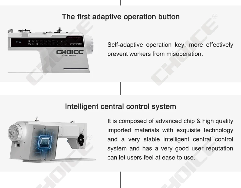 R8X New Type !!Computerized Single Needle Lockstitch Sewing Machine With Auto Functions