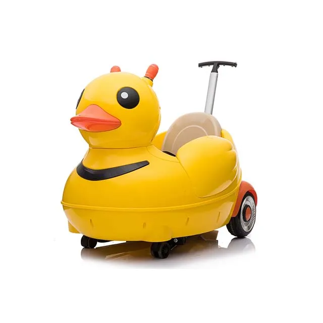 Новинка 2020 г. милая желтая утка катание + автомобиль многофункциональные детские Электрические игрушечные автомобили для вождения