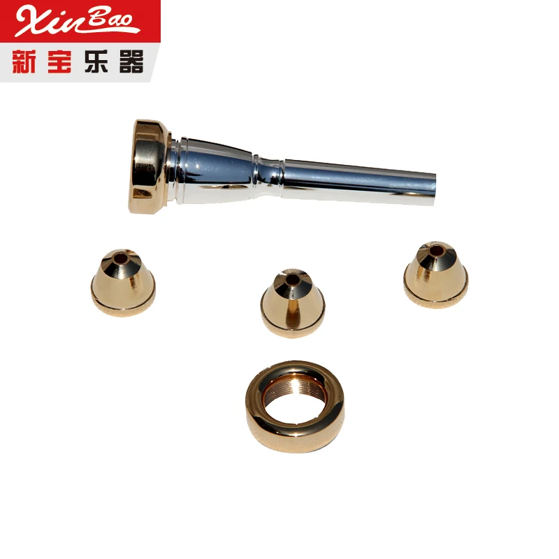 Silver Plated Yellow Brass material metal Trumpet Mouthpiece