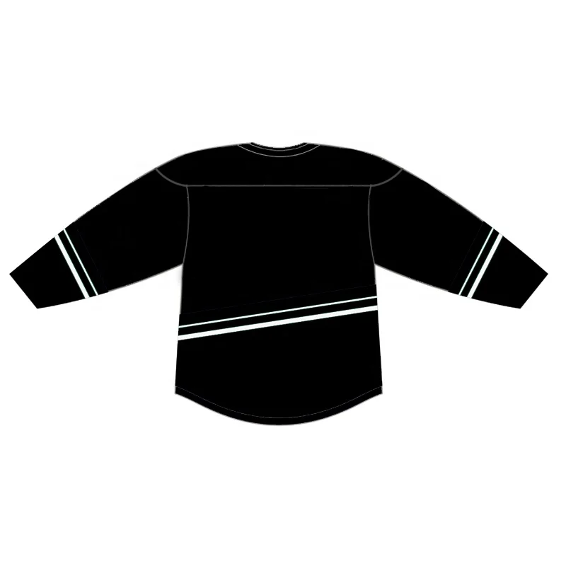 H6400 black custom hockey jerseys no minimum ice hockey uniforms