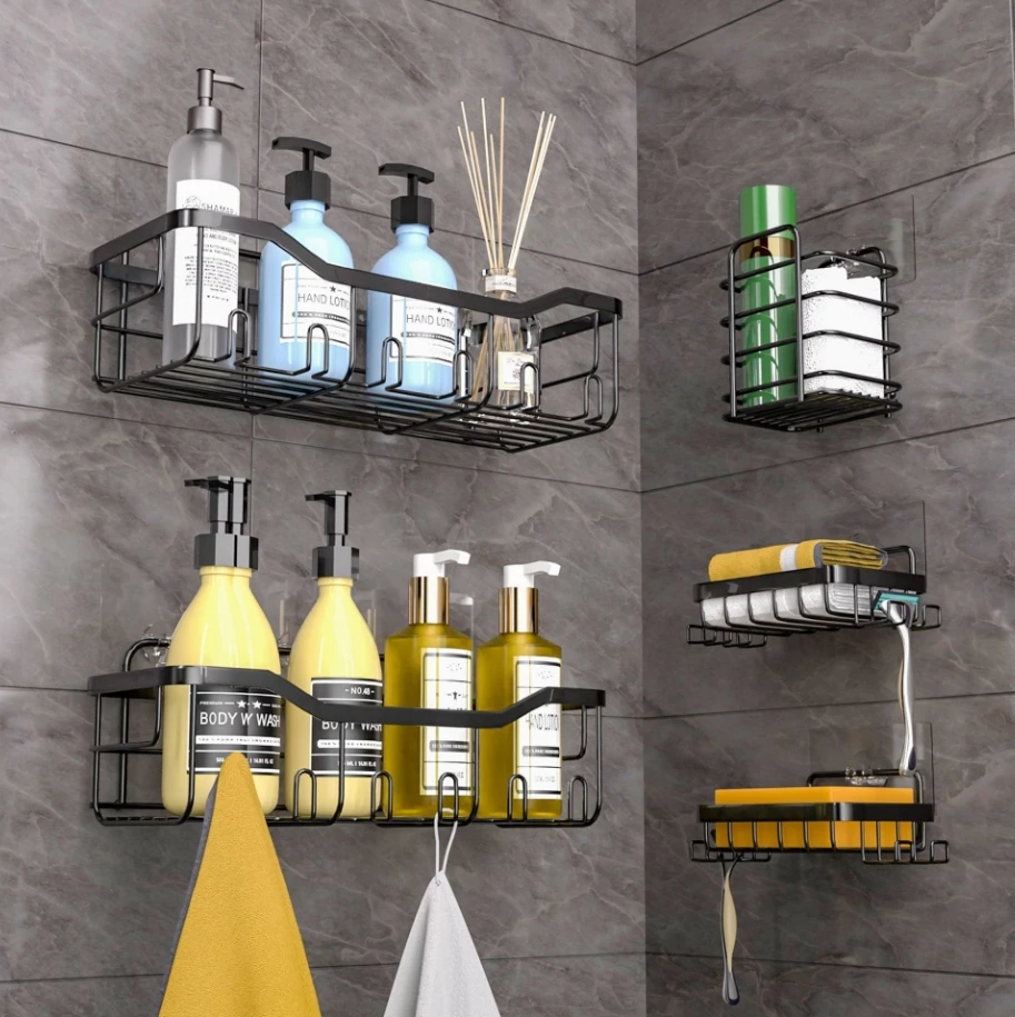 5 наборов настенные аксессуары для ванной комнаты из нержавеющей стали