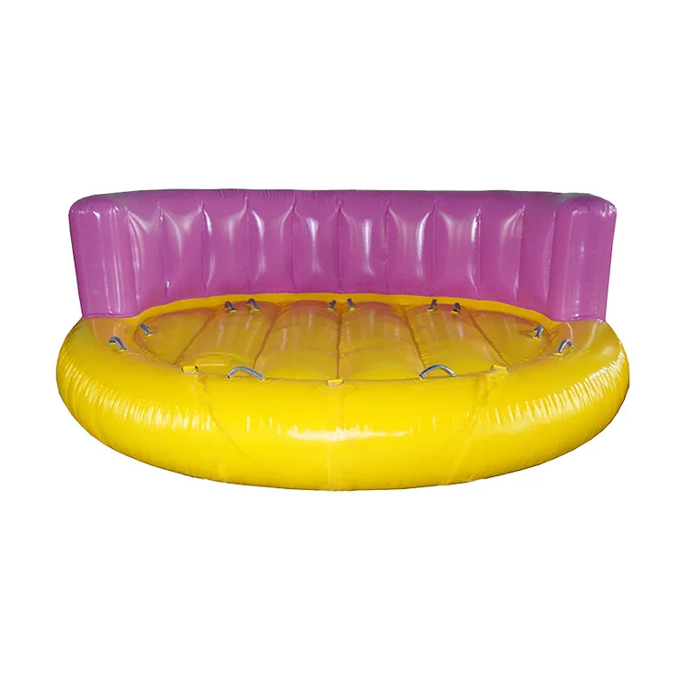 Customized 8 Rider PVC Inflatable Towable Donut Water Ski Raft Tube Toys with Factory Price