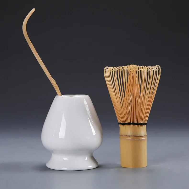 Wholesale Handmade Japanese Bamboo Matcha Tea Set of Three Includes Matcha Bowl and Accessories for Coffee & Tea Suits