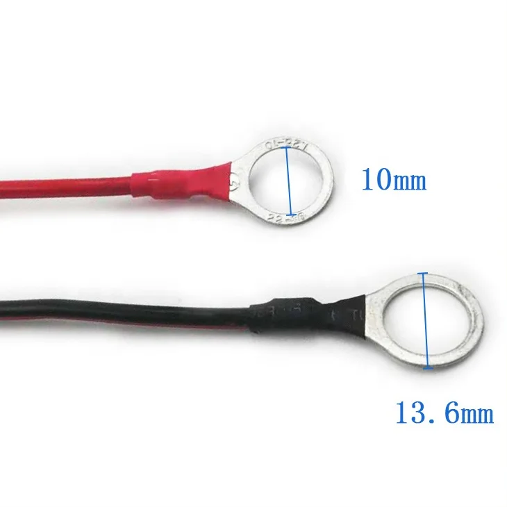 SAE to O type terminal battery charging extension wire harness with 10A fuse for motorcycle