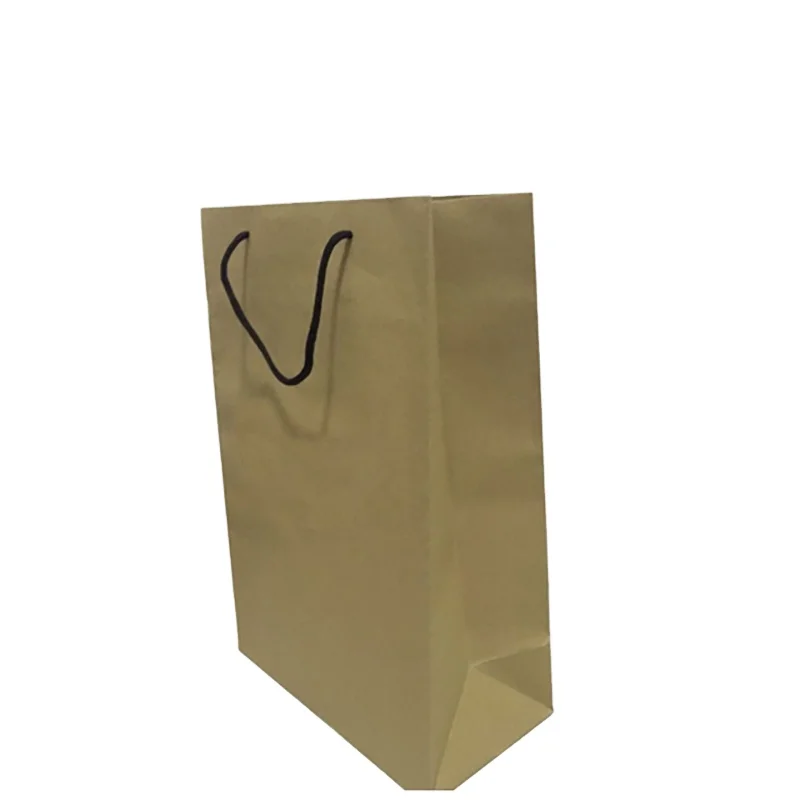 Custom full color printing Paper shopping bag package brown Kraft paper bags