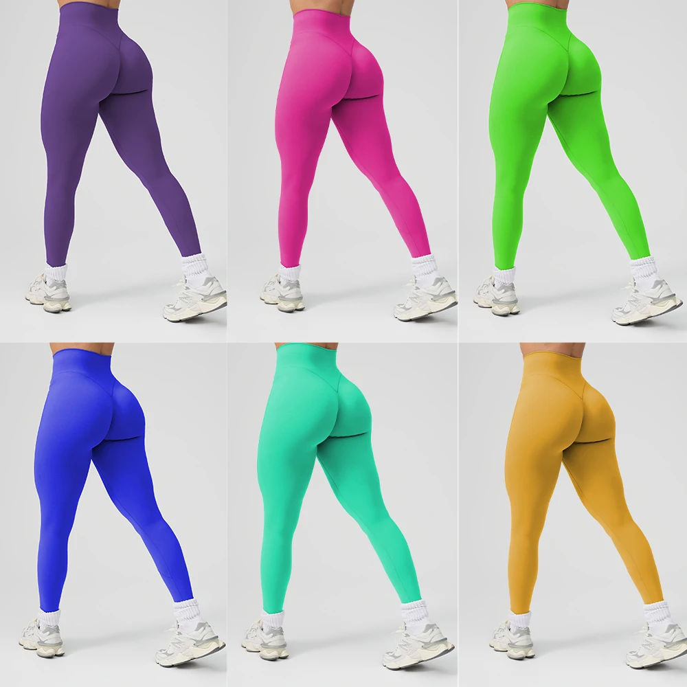 Custom Logo Lightweight Compression Soft Tummy Control Athletic Fitness Workout Pant Butt Lifting Yoga Leggings