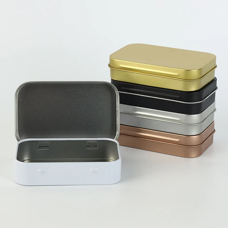 custom toy hinges jewelry small hinges for aluminum boxes with hinge lid gift packing tin box for tea