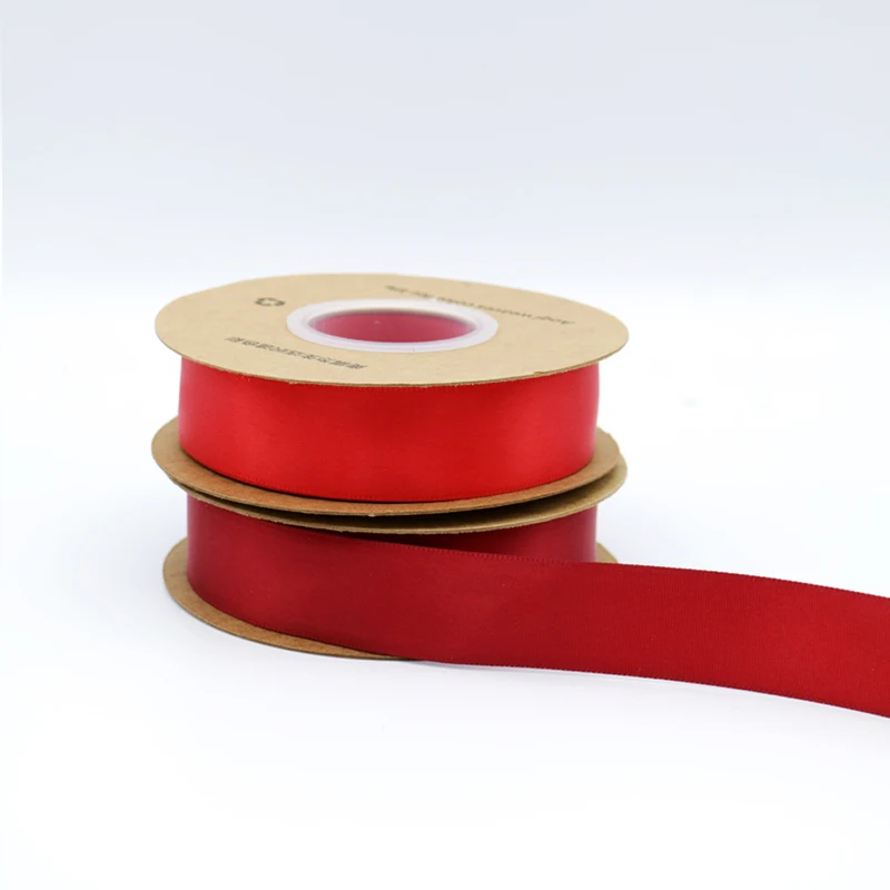 
Factory Outlet 1 inch luminous elegant Satin silk fabric Ribbon 