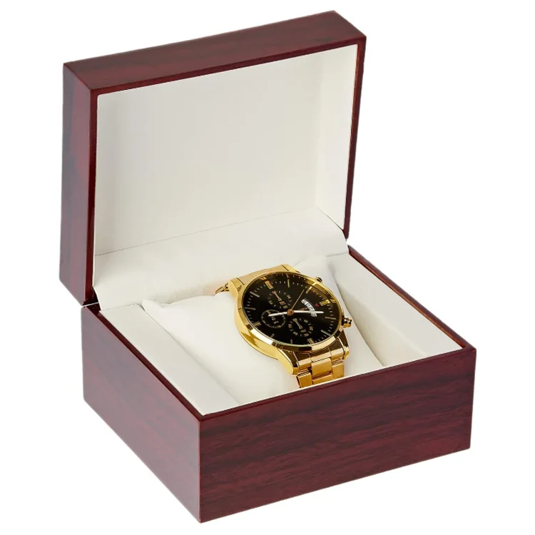 Wood Wrist Watch Bangle Gift Box Wooden Single Watch Cases for Men Women