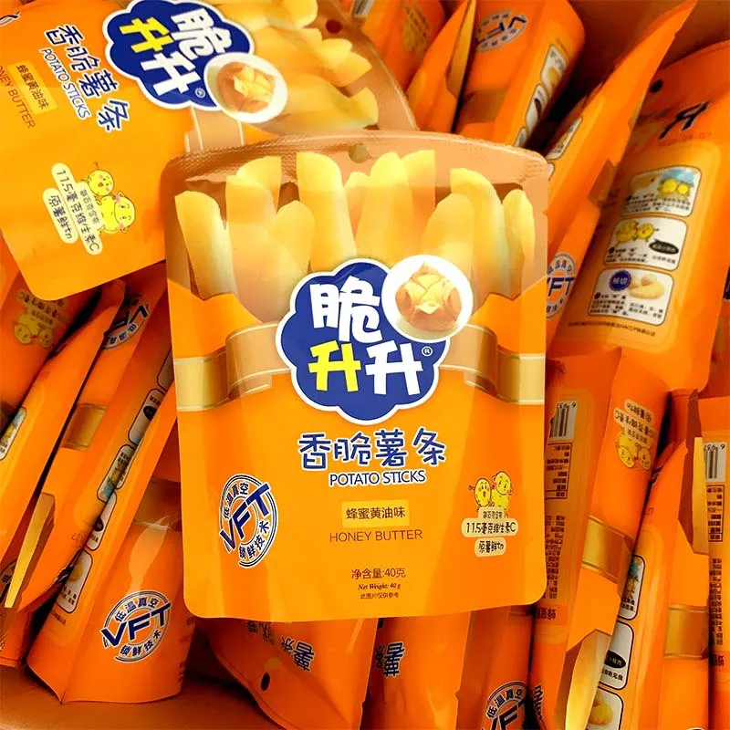 40g honey butter original flavor puffed food crispy french fries custom chips snack chips