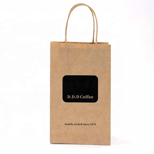 Bottom Craft Paper Bag Making Production Machine With Handles and Custom Logo China Wholesale Kraft Bags for Packaging
