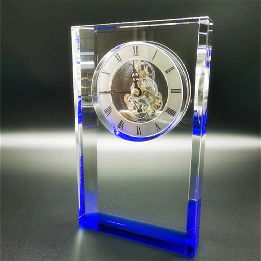 Factory Supply Best-Selling Wedding Favorite Crystal Clock Souvenir Supplier Crystal Clock
