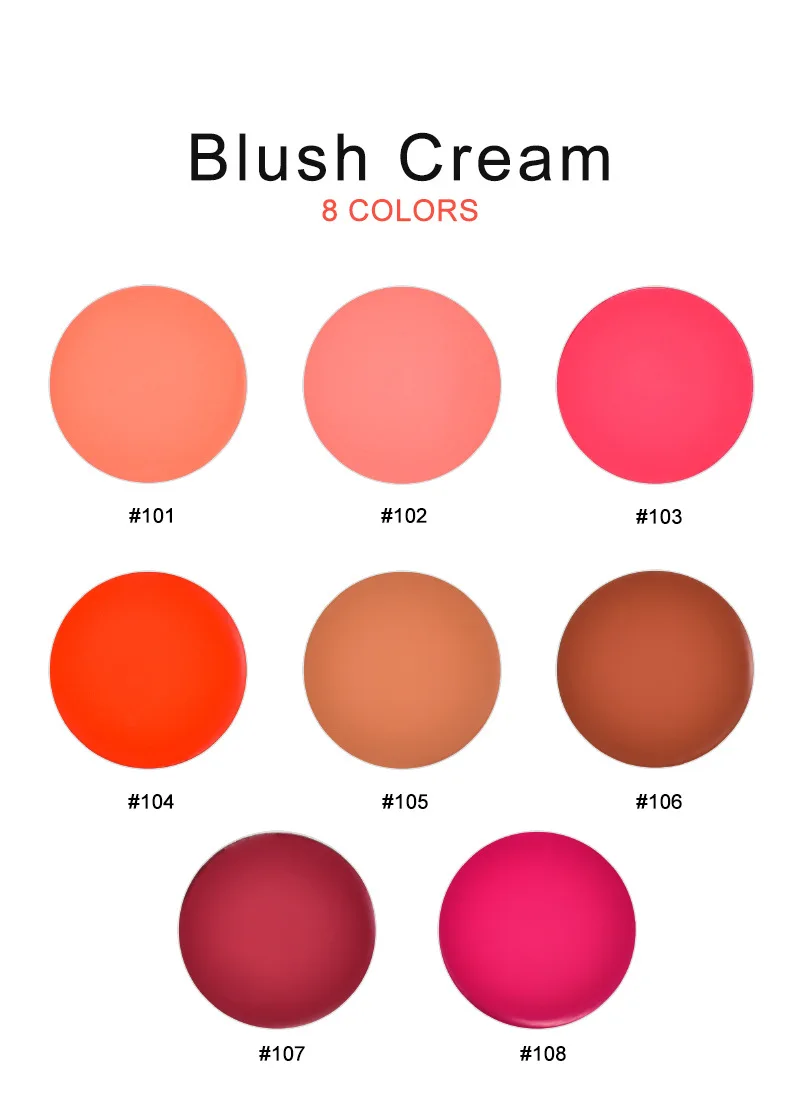 DIY matte cream blusher palette vegan cruelty free wholesale cheek blush powder