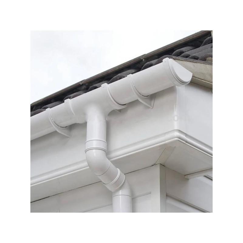 Top quality easy install roof drainage system PVC gutter & downspout for villa