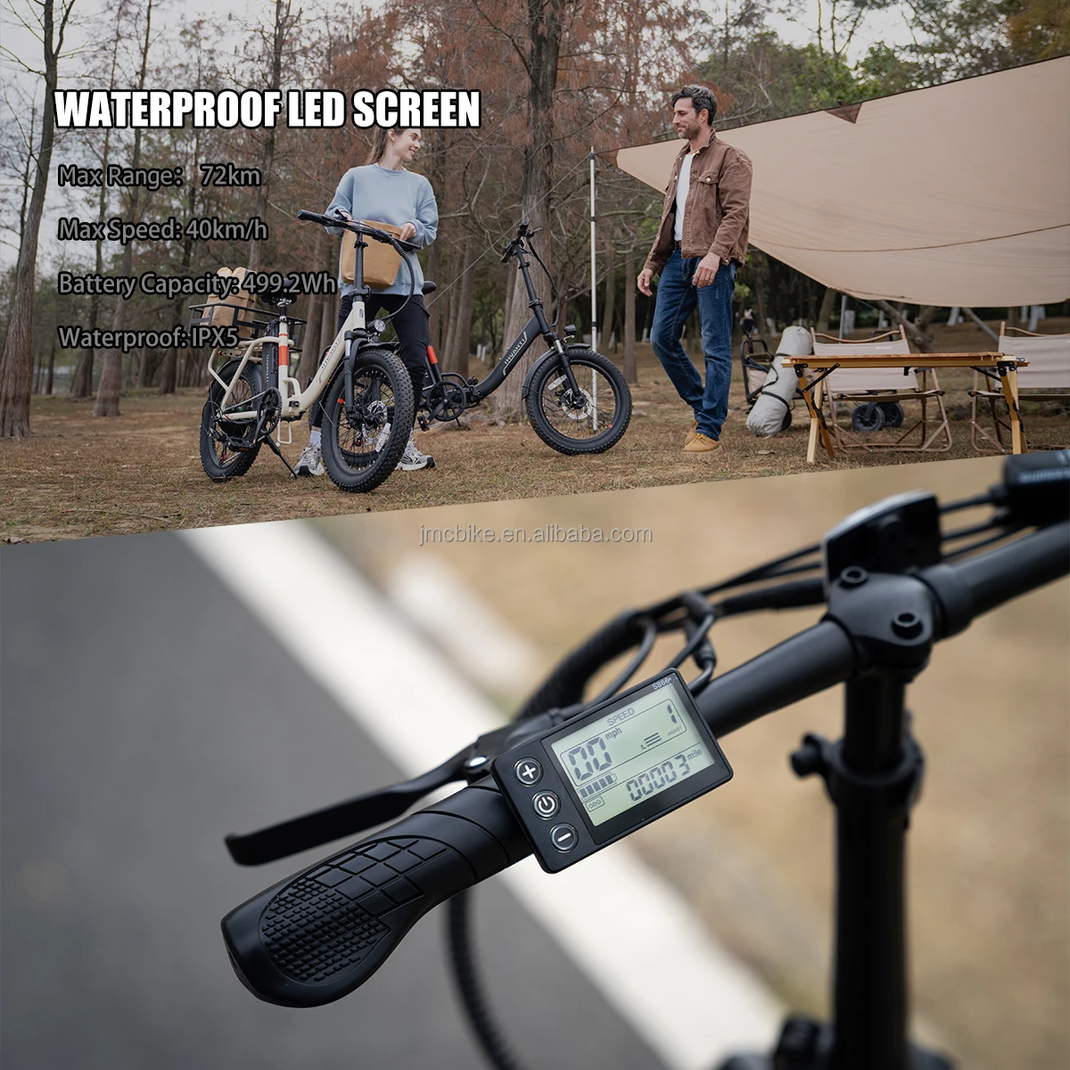 L20 Direct Factory 500W 48V Motor Full Suspension Foldable Ebike 2 Wheels 20' Fat Tire Retro Electric Bike