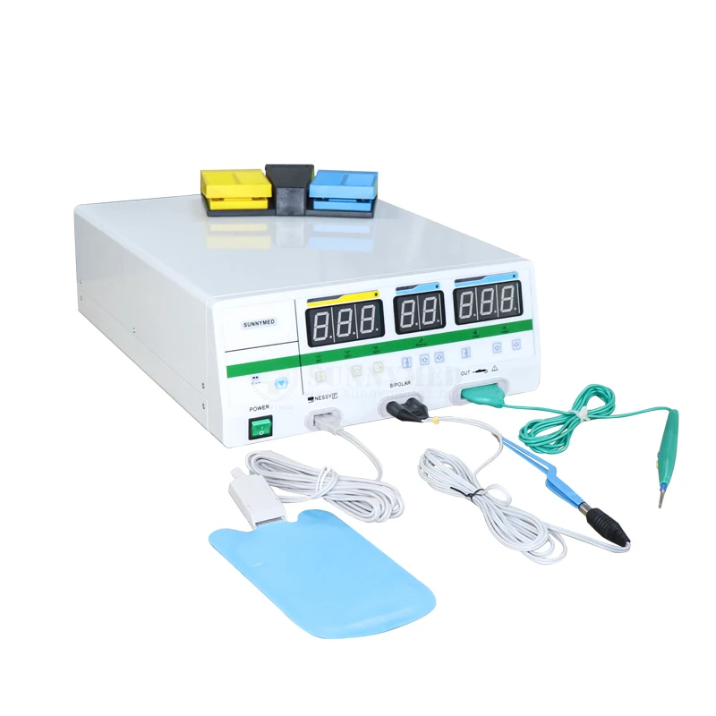 SY-I082_410 Hospital 4 Working Modes 100W Monopolar Bipolar Dermatology ENT Ophthalmology Electrosurgical Generator