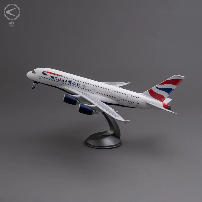  Украшение для бизнеса подарок модель самолета из АБС-пластика аэробус A380 британские авиалинии масштаб 1/160 размер 46