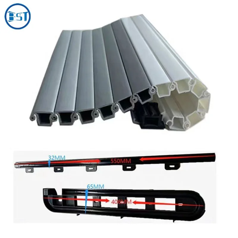 Furniture Plastic roller shutter slat for kitchen pvc abs vertical caravan tambour door for RV