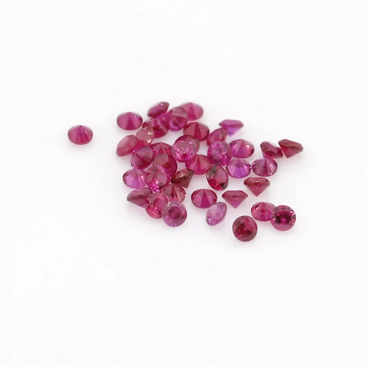 Wholesale Loose Stones Round Natural Ruby Round Cut Small Size Ruby Gemstones For Jewelry Making Shop Now from Supplier