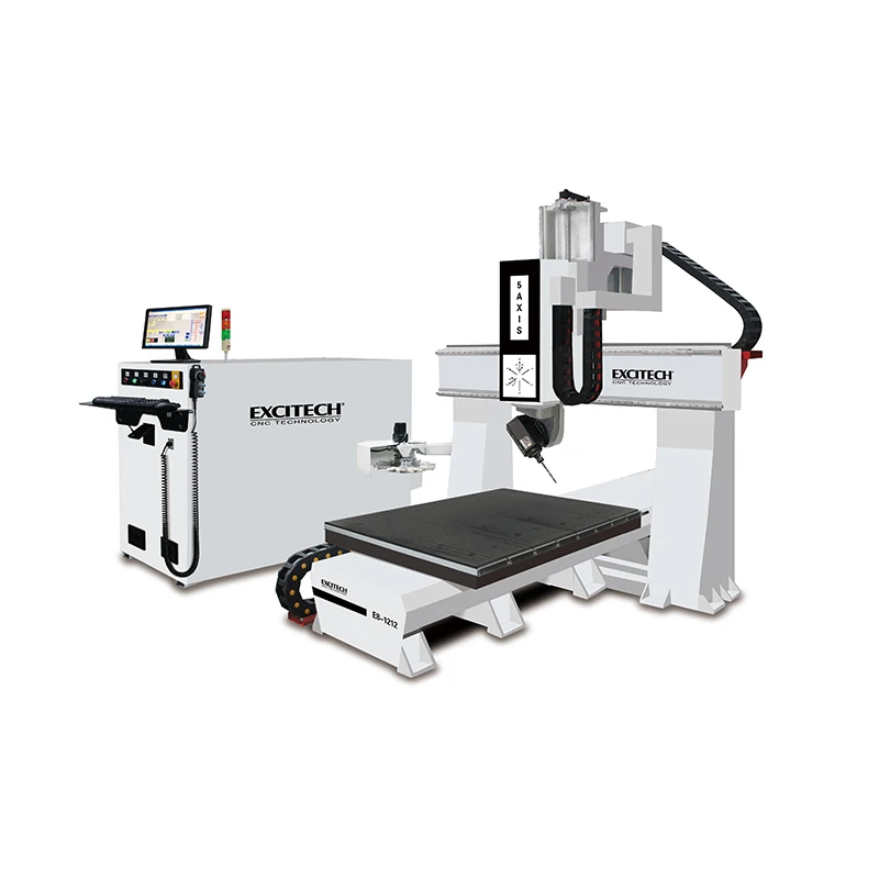 Excitech 5-axis machining five axis working center machine woodworking CNC High precision engraving machine