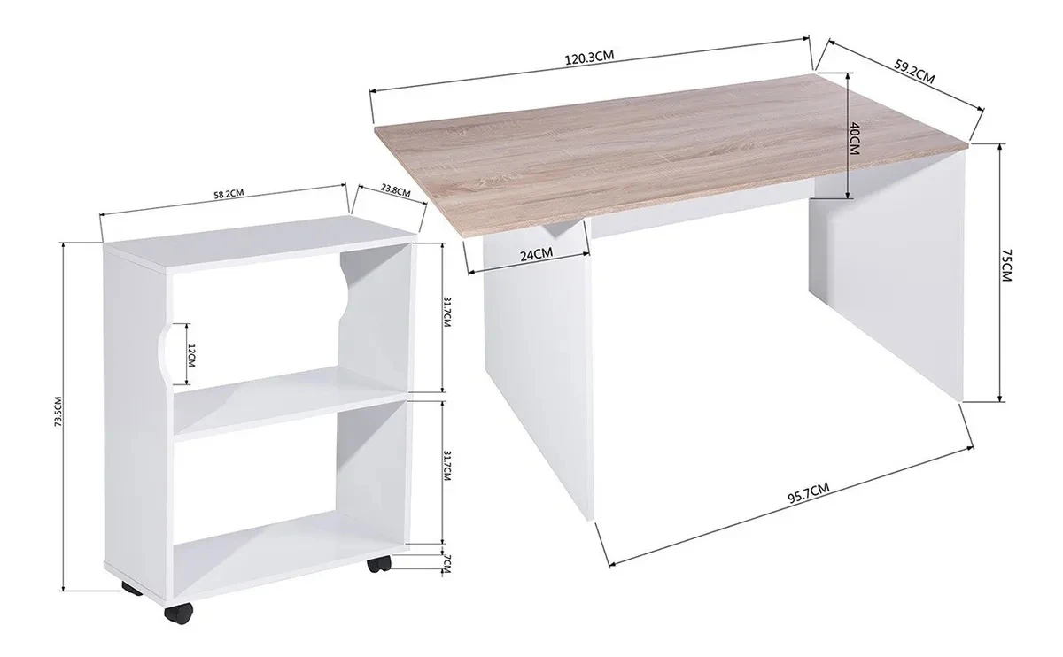South America hot selling removable computer desk with shelves manufacturer wholesale