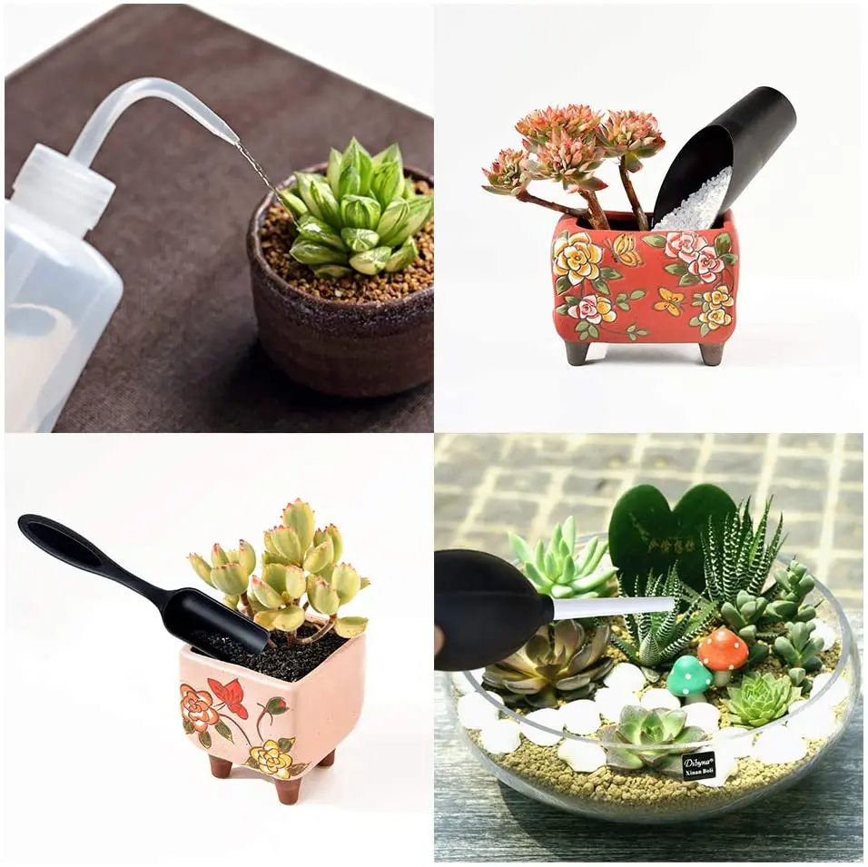 Hot selling 15 pcs bonsai tool kit mini pot plant gardening tool set garden tool set