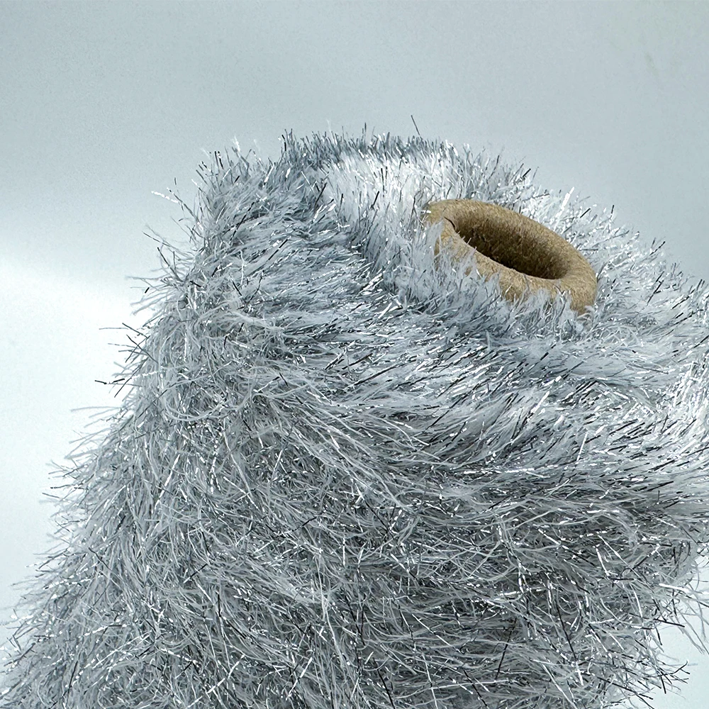 High quality 100% Nylon  Feather Yarn 4 cm hairy length Fancy Yarn High Quality for Knitting Wholesale