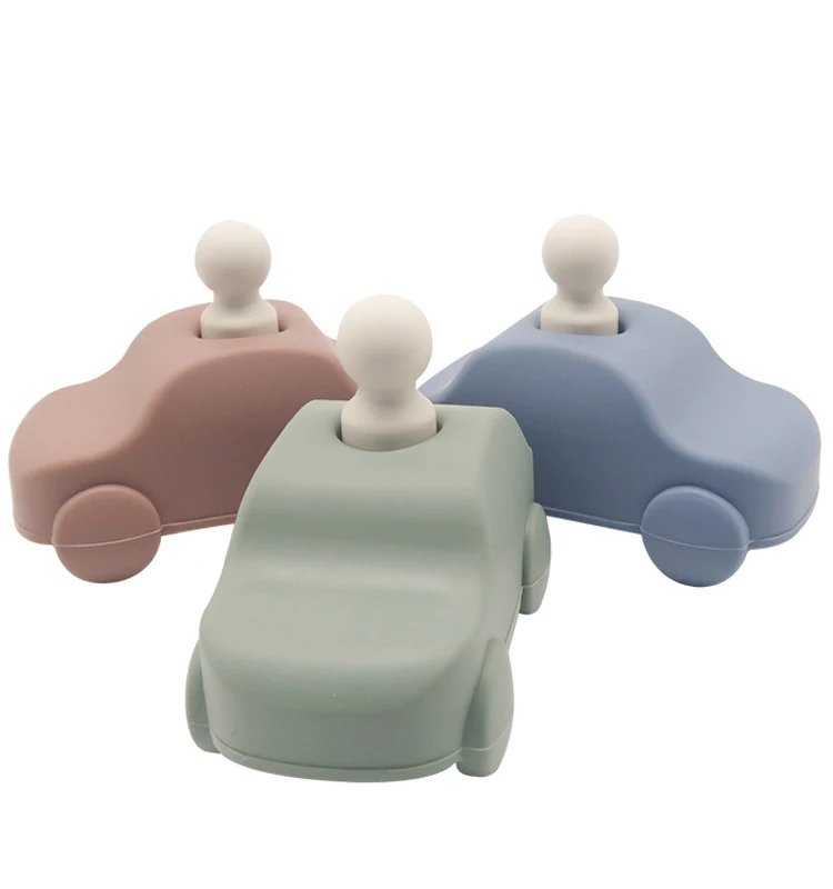 New Baby Soft Silicone Car Building Blocks 3D Folding Educational Stacking Toys for Children