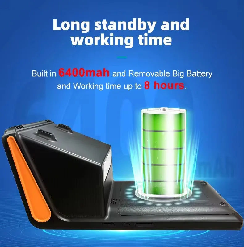 Android 12.0 USB BT WIFI 8 Inch Payment Mobile Smart Handheld Cash Register Portable Handheld Touch Screen Pos Machine with NFC