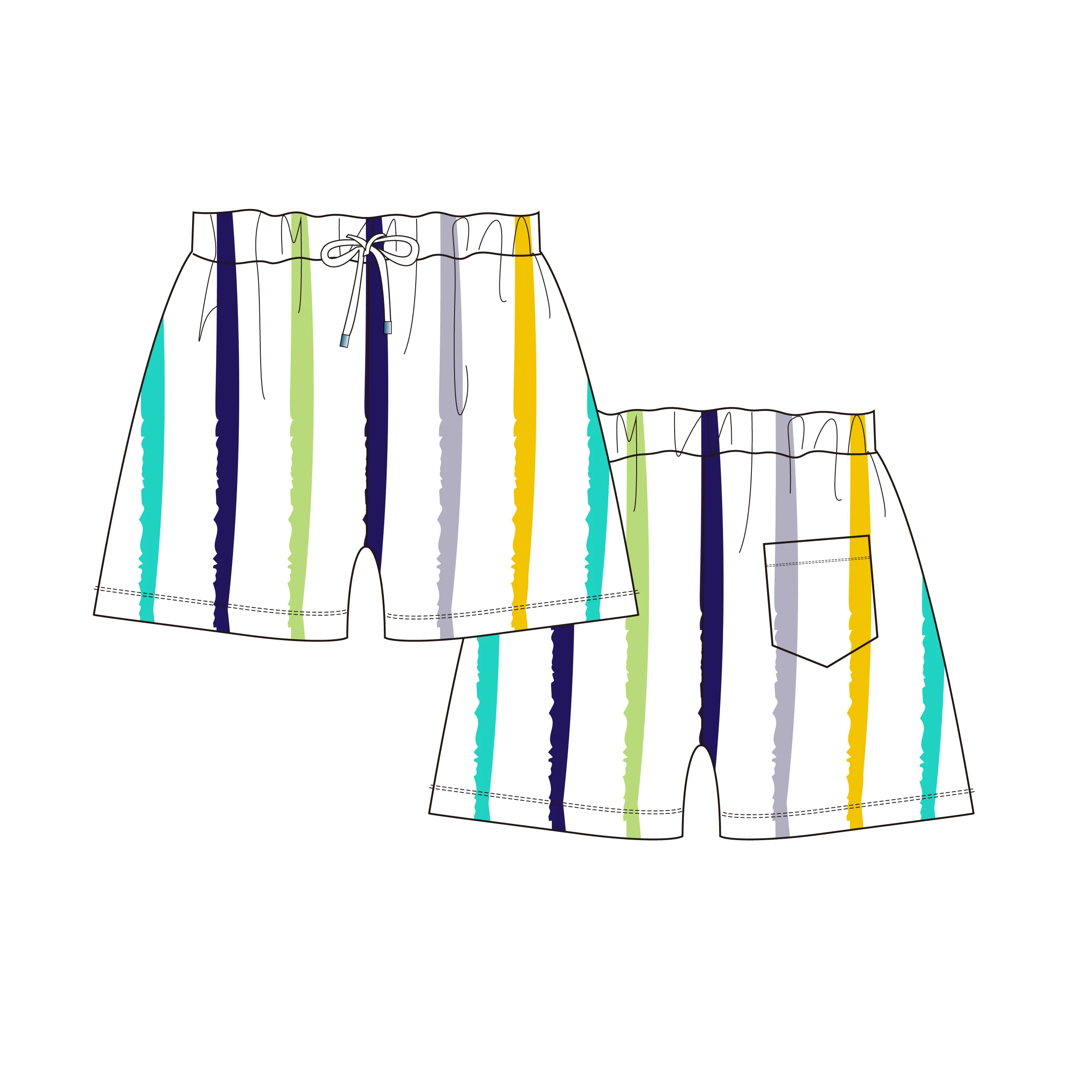 Customize Your Brand Logo Print New Summer Beach Swimming Kids Swim Trunks Boys