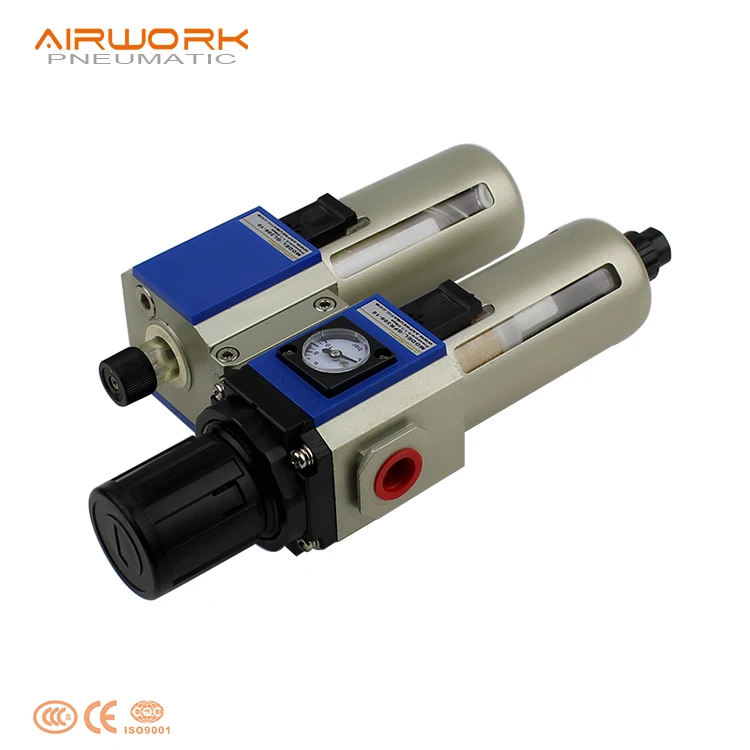GFC Airtac type FRL air filter regulator lubricator unit combination two union