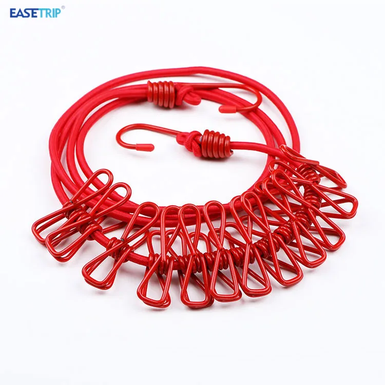 Outdoor Travel Elastic Retractable Clothesline Drying Rope Camping Bunnings Clothesline Wire