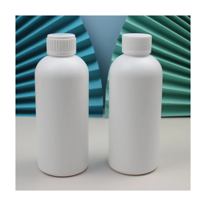 Manufacturers wholesale PE round liquid bottling polyethylene syrup bottle medicine oral liquid plastic bottle